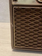 Soundesign Model 2223D Tested Works AM/FM Portable Radio Leather Hong Kong AC/DC