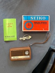 Vintage Seiko Solid State AM Radio Model 100 NOS Working Condition