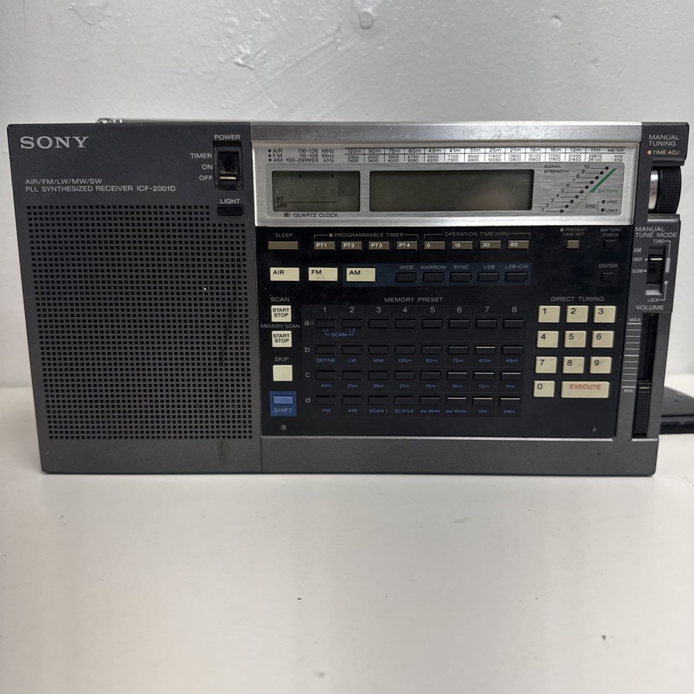 SONY ICF-2001D Vintage Radio Tuner World Band Receiver – See Description