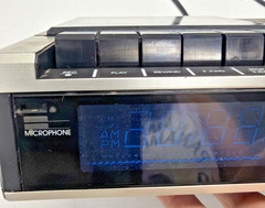 Vtg GE 7-4956B General Electric Alarm Clock Radio Cassette Tape Recorder READ