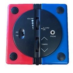 D530 Vtg 1990s GPX Gran Prix ALARM RADIO CLOCK rubiks simon Multi-Color CUBE