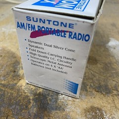AM FM Suntone Baby Boombox Model RR2000 Portable Light Music NIB Vintage