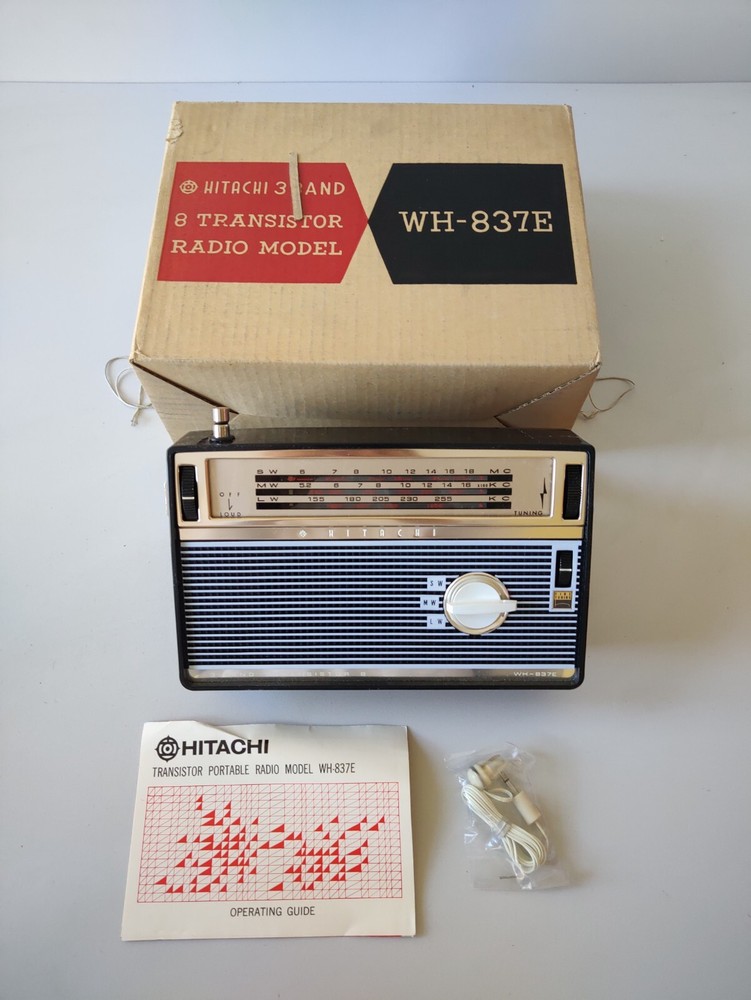 Hitachi WH-837E 3 band 8 transistor radio model