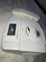 Vintage 1999 ZENITH Z824W CORDED PHONE Alarm Clock AM/FM Radio CD Player WORKS