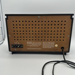 Sony Radio Model ICF-9540W AM/FM 2 Band 6 Transistor Woodgrain Clean Tested