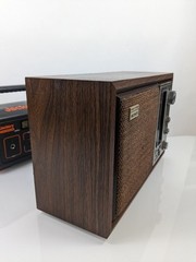 Sony Radio ICF-9650W AM/FM Tabletop Stereo Woodworks Fidelity Sound Tested Works