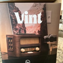 Fuse Vint Real Wood Exterior Vintage Retro Bluetooth Radio Wireless Model RAD-V2