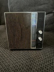 Vintage GE Radio T2259D Am/Fm Plastic Wood Grain Look – Sounds Great -Light Wear