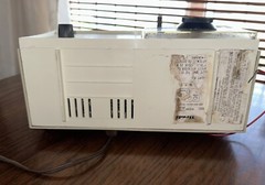 Vintage Bradford Radio and Clock, Model 91025 Light Beige ~Not Working