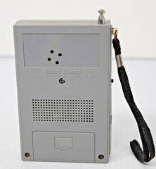Vintage Realistic Portable Pocket AM/FM Radio Shack/ Tandy Silver Plastic- Works