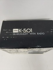 Untested TOSHIBA Vintage Searchlight With Radio K-501