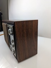 Sony Radio ICF-9650W AM/FM Tabletop Stereo Woodworks Fidelity Sound Tested Works