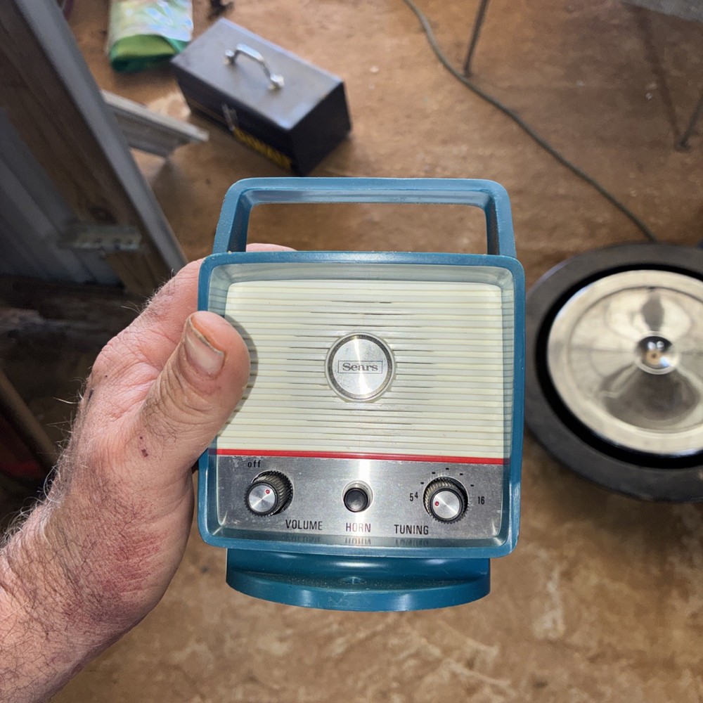Vintage BIKE Sears AM Bicycle Radio Never Used UNTESTED AS IS
