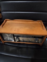 Vintage 1960’s Wards Airline SState Am/Fm Electric Radio Maple Great Working