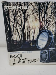 Untested TOSHIBA Vintage Searchlight With Radio K-501