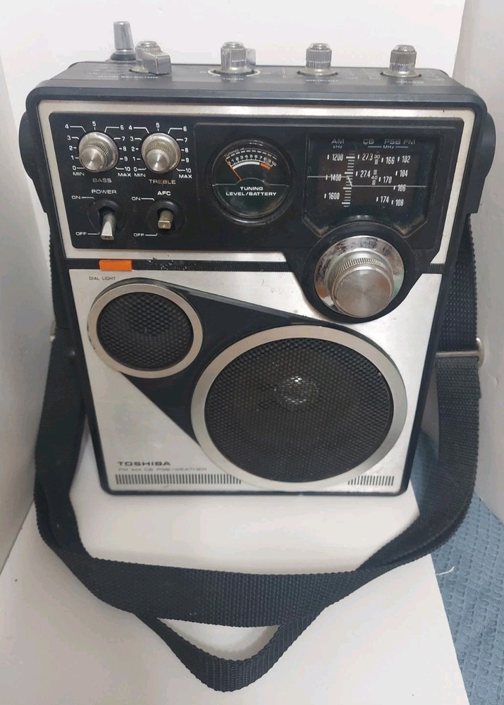 Vintage Toshiba FM AM CB PSB/WEATHER Radio RP-1660MC