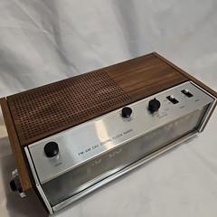 Panasonic RC-7053 Woodgrain Flip Clock Radio Alarm AM FM w/Day Display READ