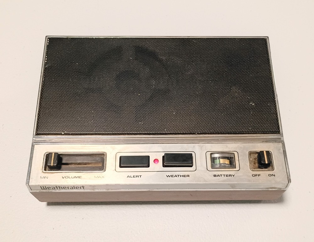 Weatheralert TA-25 NOAA Weather Radio Broadcast 1970s Vintage Works Great