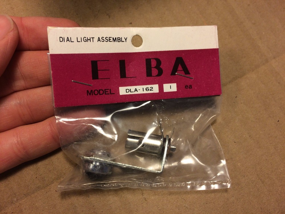 NOS Vintage Green Faceted Pilot Lamp Indicator Light 47 bulb for Tube Radio