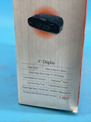 General Electric GE 7-4837B AM/FM Digital Alarm Clock Radio (Tested+Working)
