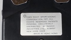 Vintage 1977 The Strapper Randix Sportasonic Radio