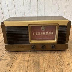 TOSHIBA Vintage Radio Vacuum Tube Radio Analog Meter Retro Working Condition JP