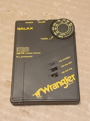Wrangler Galax AM/FM Card Stereo Pocket Radio 2-Band Receiver PLL Synthesized