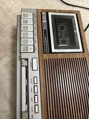 Vintage GE General Electric 7-4975B AM/FM/Cassette Tape Clock Radio Recorder