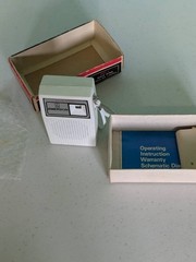 Emerson P-4000 Pocket Am Radio Solid State with box and manual not tested