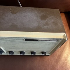 Sears Silvertone AM/FM Radio Tube Type Vintage 1960&rsquo;s Ivory/Brown WORKS!!