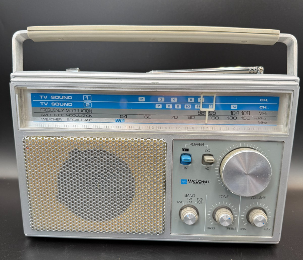MacDonald VHF-Air-Weather AM/FM Multi-Band Radio Receiver – Vintage
