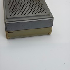 Vintage Sears Portable Radio AM FM TV1 TV2 Model 667.24040150 Silver Tan READ