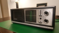 REAL 1972 Panasonic RE-7273 FM AM 3-Band Table Radio Working RETRO VINTAGE WOOD