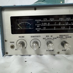 Vintage All Transistor Direction Finder Radio Beacon Marine Receiver Made Japan