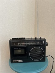 Centrex by Pioneer AM/FM Radio Cassette Player Model RK-113 Black Works! *Read*