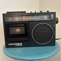 Centrex by Pioneer AM/FM Radio Cassette Player Model RK-113 Black Works! *Read*