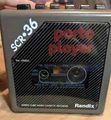 Vintage Randix SCR-36 Porto Player | 80s Cube Radio Cassette Recorder | TESTED