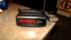 Vintage GPX Alarm Clock Radio AM-FM Model Grand Prix D509 ~ TESTED AND WORKS