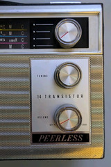 Vintage Peerless 1444 4-Band Transistor Radio Shortwave Marine AM FM Japan Works