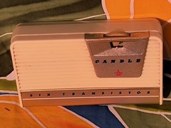 1959 CANDLE model PTR 63 – Six Transistor AM Radio- UNTESTED