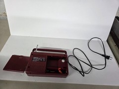 Vintage 1980s SOUNDESIGN Maroon AM FM Radio Player #2216BUR Tested – PLEASE READ