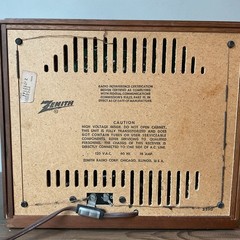 Vtg 1972 Zenith Solid State AM/FM Radio 2-3312 Model T2543W-Works w/Original Box