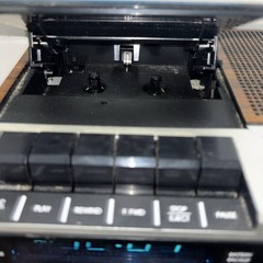 GENERAL ELECTRIC FM/AM CLOCK RADIO CASSETTE Player Model 7-4956B Tested!