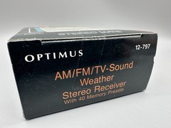 OPTIMUS 12-797 AM FM TV-Sound Weather Stereo Receiver Vintage New In Box Sealed