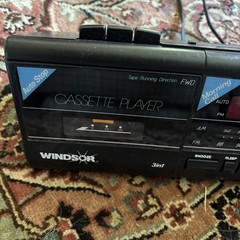 Windsor 3-in-1 AM/FM LED Alarm Clock Radio Cassette Player Model 2550