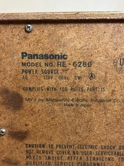 AM/FM RADIO Vintage Panasonic AM/FM Radio Model RE-6286 Works !