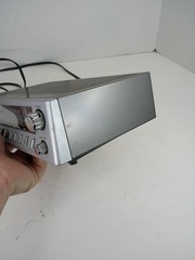 Vintage Silver Realistic Chronomatic 232 Alarm Clock Radio AM FM Tested Working