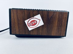 Vintage Hitachi Alarm Clock Radio KC-541H Brown Woodgrain – Tested & Works