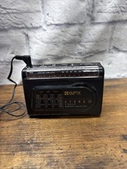 Vintage GPX Gran Prix A2833 Stereo FM/AM Radio with Equalizer W/ Headphones