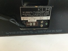 KLH Model Twenty One Table Radio VTG 60s MCM KLOSS Walnut FM Working
